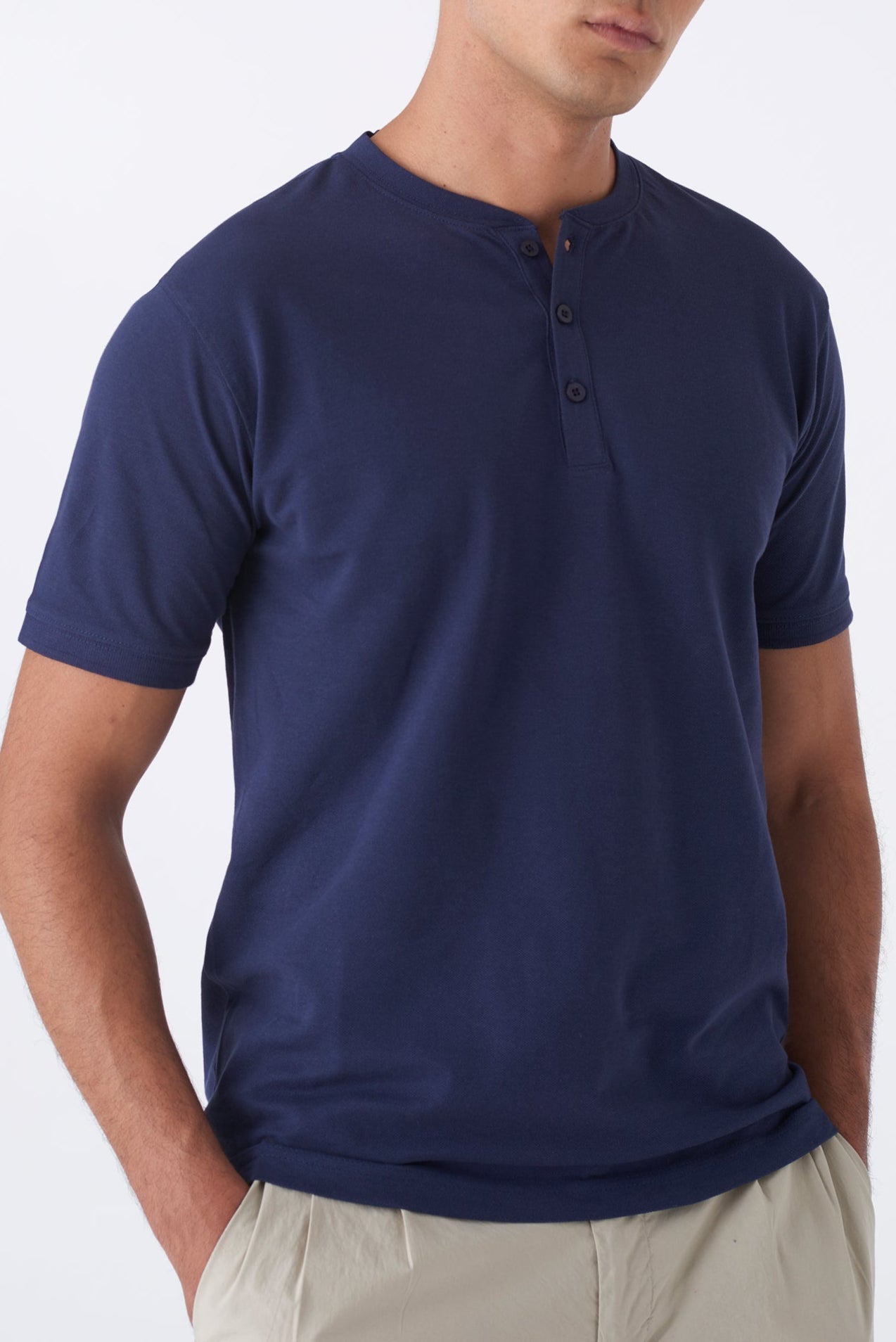T-Shirt Piqué 3 Bottoni