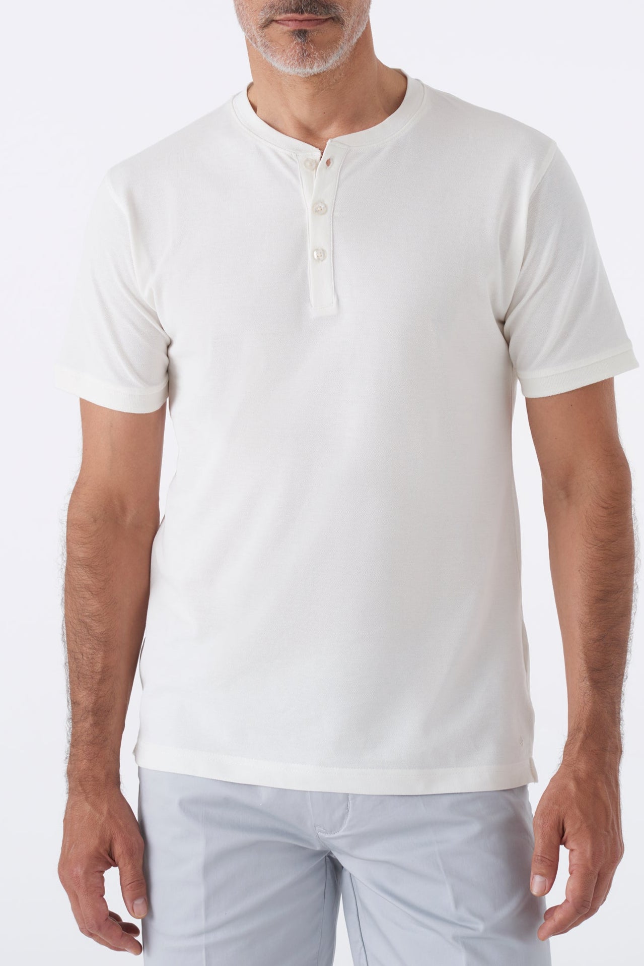 T-Shirt Piqué 3 Bottoni